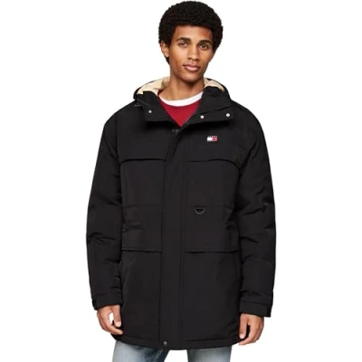 Abbildung von Tommy Jeans Daunenmantel, Herren, Größe: XL, Black