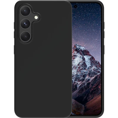 Abbildung von Samsung Galaxy S24 Hülle Recyceltem Silikon dbramante1928 Soft Case/Backcover Handyhülle Schwarz