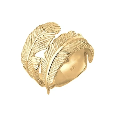 Abbildung von Elli Ring Damen Wickel Feder Boho in 925 Sterling Silber