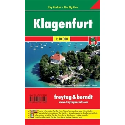 Abbildung von Klagenfurt, City Pocket + The Big Five, Stadtplan 1:10.000: Touristische Informationen, Umgebungskarte, Straßenverzeichnis (freytag &amp; berndt Stadtpläne)