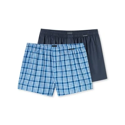 Abbildung von Schiesser Herren 2 Pack Boxershorts Baumwolle Web Multipack Webboxer, Sortiert 10_182428, 4