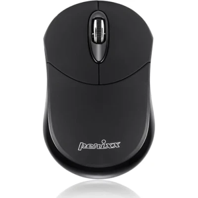 Abbildung von Perixx PERIMICE 802 Wireless Bluetooth Maus für Windows und Android PC Tablet 3 Tasten Kabellose 3.0 Technologie, Schwarz Matt