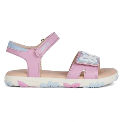 Abbildung von Geox Haiti Riemensandalette für Kinder, Größe: 27, Dark pink sky Schuhe