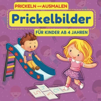 Abbildung von Prickelbilder Für Kinder ab 4 Jahren. Prickeln und Ausmalen: Prickel Block Motive Mädchen Jungen: Einhorn, Prinzessin, Fahrzeuge, Dinosaurier, Blumen mehr
