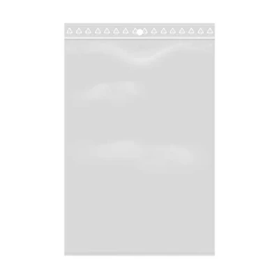 Abbildung von 100 Beutel mit Reißverschluss, wiederverschließbar, transparent, für Lebensmittel, Schmuck, Zubehör, Format 11 x 17 cm