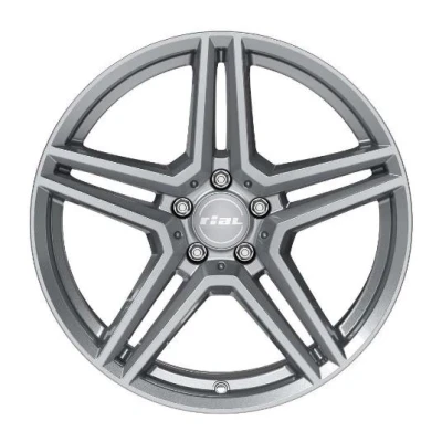 Abbildung von RIAL 5 loch 18Zoll 112mm Alufelge M10 gun metal grey 75849M87 9 Felge