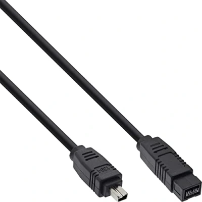Abbildung von InLine 34902 FireWire Kabel, IEEE1394 4pol Stecker zu 9pol Stecker, schwarz, 1,8m