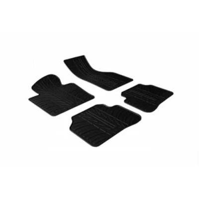 Abbildung von Gledring 0324 Fußmattensatz Gummi vorne und hinten 4 schwarz 750mm 550mm MERCEDES BENZ: E Class Saloon