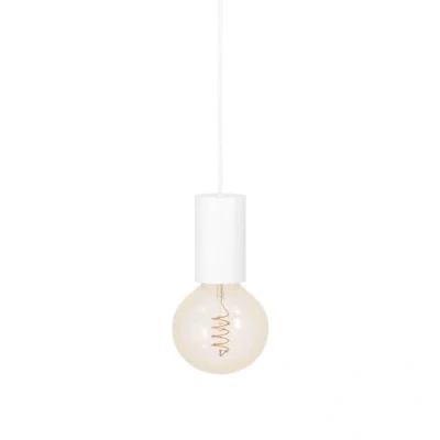 Abbildung von Eglo 900798 Hängeleuchte POZUETA 1 Stahl weiss E27 1X40W H:110cm Ø6.5cm dimmbar