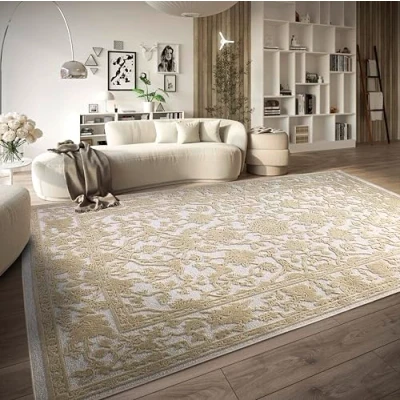 Abbildung von Villeroy &amp; Boch Teppich »Ambroise«, rechteckig, 5,5 mm Höhe, Nachhaltig, Wohnzimmer, Schlafzimmer, Modern, Hoch Tief Effekt, Flur