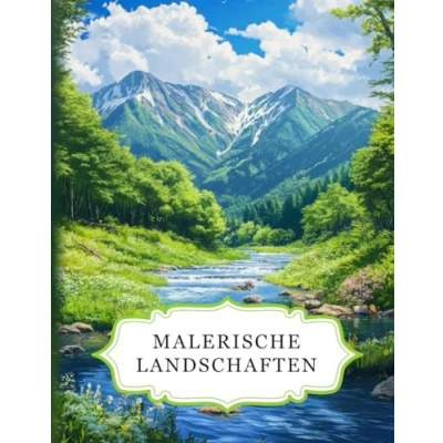 Abbildung von Malerische Landschaften: Ein beruhigendes Malbuch für Erwachsene mit 50 wunderschönen Motiven zum Ausmalen. Ideal zur Entspannung, Stressabbau und Förderung der Kreativität.