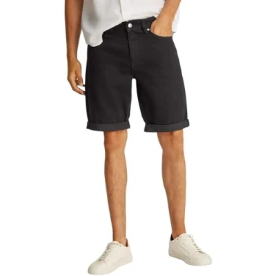 Abbildung von Calvin Klein Jeans SLIM Shorts, Herren, Größe: 36, Denim black