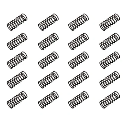 Abbildung von sourcing map 20 Stück Druckfeder 1.2 mm Drahtdurchm. 12mm Außendurchm. 30mm Freie Länge Federstahl Zugfeder, Schwarz