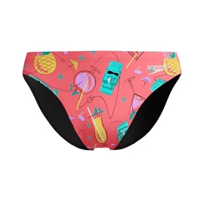 Abbildung von Speedo Print Beachstar Brief 2&quot; Badehose für Herren, Coral Sands, 36