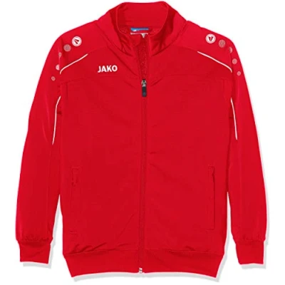 Abbildung von JAKO Classico Polyesterjacke Kids rotweiss, 104 Kinder