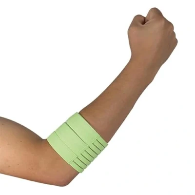 Abbildung von Hydas Ellenbogenbandage, aus recyceltem Kunststoff, Medizinprodukt, waschbar, Universalgröße