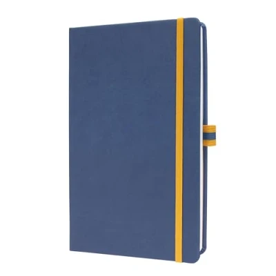 Abbildung von Sigel LS105 Notizbuch linescape, liniert, ca. A5, blau, gelb, Hardcover, 176 Seiten, vegan, aus nachhaltigem Papier