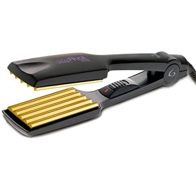 Abbildung von Gama Italy Professional Fable Frisé Keramikbeschichteter Haarglätter Gekräuselter Stil Konstant optimale Temperatur von 210C Drehbares Kabel 284 gr.