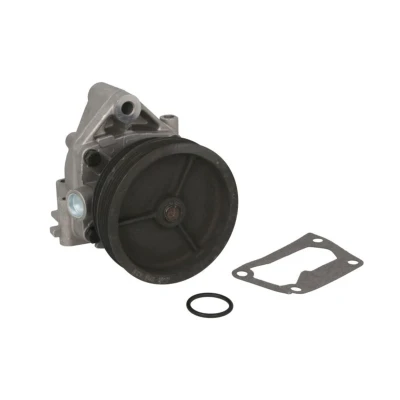 Abbildung von HEPU P1033 Wasserpumpe mit Doppelriemenscheibe, Keilrippenriemenscheibe inkl. Dichtungssatz mechanisch zweiteiliges Gehäuse, Gehäuse