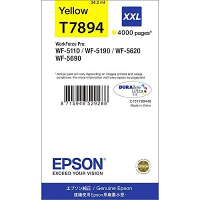 Abbildung von Epson T7894 Tinte, Singlepack gelb, extra hohe Kapazität