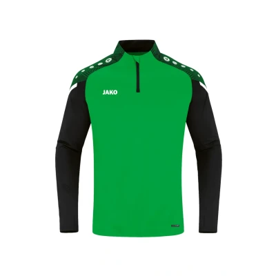 Abbildung von JAKO ZIP Performance Langarmshirt, Herren, Größe: 56, Gruenschwarz