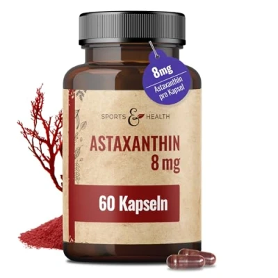Abbildung von Astaxanthin 8 Mg Depot Kapseln 2 Monatsvorrat 60 Hochdosiert Vegan