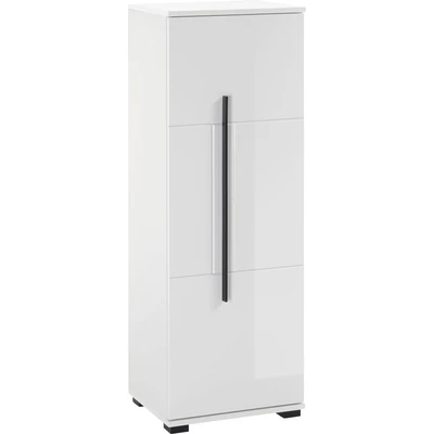 Abbildung von INOSIGN Midischrank »Cantara, Badschrank in Hochglanz Weiß, Schrank im modernen Design« mit schwarzen Griffen, ausreichend Stauraum