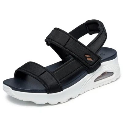 Abbildung von Skechers Damen Cali UNO Summer STAND2, Black Duraleather, 37 EU