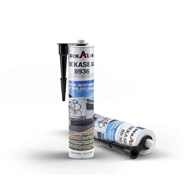 Abbildung von 2x Dekalin Dichtmasse Dekaseal 8936 haftstarker Kleb und Dichtstoff 310ml, schwarz, 2 x 310 ml