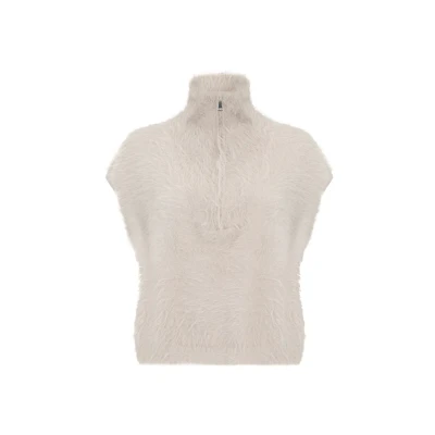 Abbildung von Cartoon Strickpullover, Damen, Größe: 34, Beige