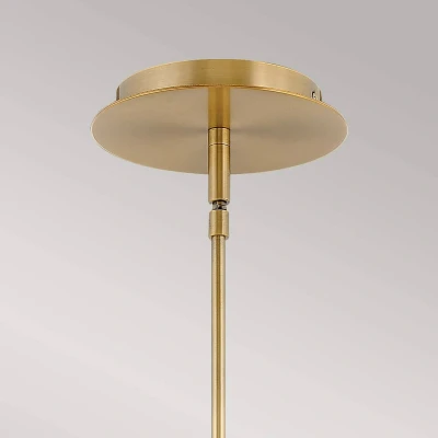 Abbildung von Hinkley HK DAX MP HB Hängeleuchte LED 1x8W 3000K Stahl Messing H:20.3 102.2cm Ø12.7cm dimmbar höhenverstellbar