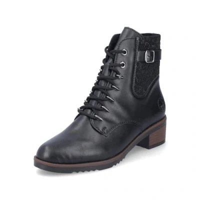 Abbildung von Rieker Schnürstiefelette, Schnürboots, Trachtenstiefelette, Blockabsatz, Innenreißverschluss