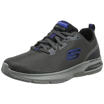 Abbildung von Skechers Men&#039;s DYNA AIR Trainers, Grey (Charcoal Mesh/Black Trim Ccbk), 8 (42 EU)