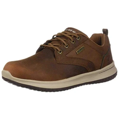 Abbildung von Skechers Herren Delson Antigo Oxfords, Dark Brown Leather, 39.5 EU