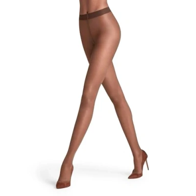 Abbildung von FALKE Damen Strumpfhose Seidenglatt 15 DEN W TI transparent einfarbig 1 Stück, Braun (Espresso 5188), S M
