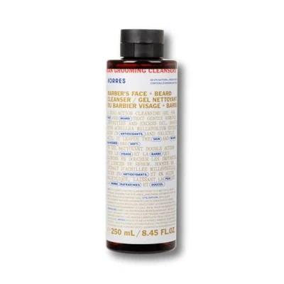Abbildung von KORRES ATHENIAN GROOMING Reinigungsgel für Gesicht und Bart, tiefenreinigend, feuchtigkeitsspendend &amp; beruhigend, feine Poren ein mattes Finish, silikon parabenfrei, vegan, 250 ml