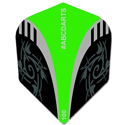 Abbildung von Pentathlon Flights ABC Darts Tribal Grün 10 sätz (30 stück Dart Flights)