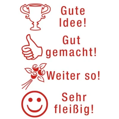 Abbildung von TimeTEX Siebdruck Stempel Perpetuum, 4 in 1, Gute Idee