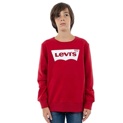 Abbildung von Levi&#039;s Batwing Crewneck Sweatshirt für Kinder, Größe: 98, red/white