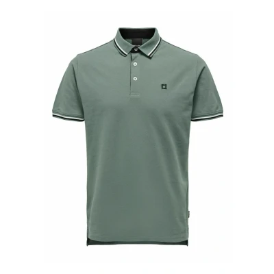 Abbildung von Only &amp; Sons Onsfletcher Poloshirt, Herren, Größe: Medium, Dark forest