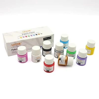 Abbildung von Artme Stoffmalfarben/Textilfarben Farbset 10 Farben 20 ml x waschfest