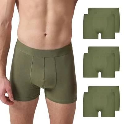 Abbildung von Snocks Boxershorts Herren 6er Pack Bio Baumwolle Gr. S 4XL Aus 95% GOTS zertifizierter und 5% Elastan