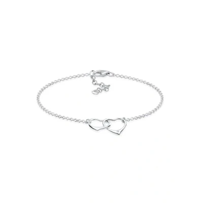 Abbildung von DIAMORE Armband Damen Herz Motiv Filigran mit Diamant (0.02 ct.) aus 925 Sterling Silber