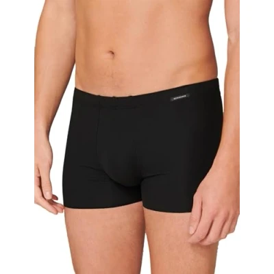 Abbildung von Schiesser Herren Laser Cut Soft Boxershorts, Schwarz, M EU