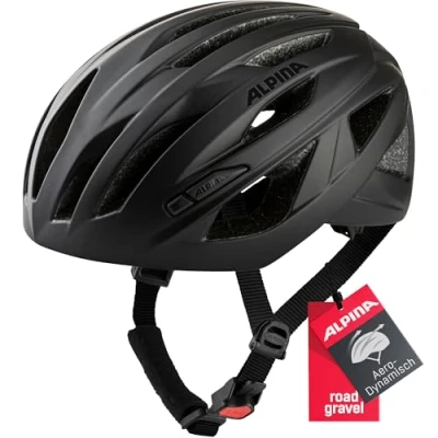Abbildung von ALPINA PATH Sicherer, Leichter &amp; Optimal Belüfteter Fahrradhelm Mit Fliegennetz Für Erwachsene, black matt, 51 56 cm