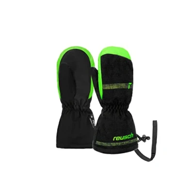 Abbildung von Reusch ‎ Unisex Baby wasserdichte Membran, Warme Skihandschuhe Alltagshandschuhe Schnee Schlittenfahren Babyhandschuhe Winter Handschuhe Winterhandschuhe, 7781 Black/Green Gecko, I