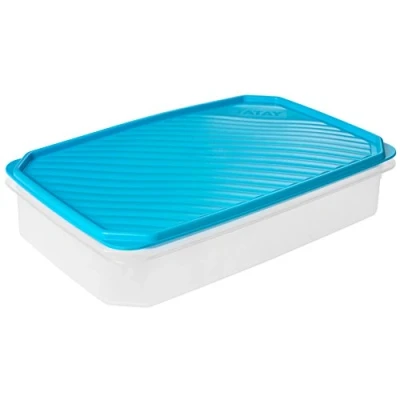 Abbildung von Tatay Frischhaltedose , Airtight, 2.1L von Kapazität, flexible Druckdeckel, BPA frei, Geeignet Mikrowelle und Spülmaschine, Blau. Maße: 28,5 x 18,5 6 cm