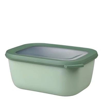 Abbildung von Mepal Multi Bowl Cirqula Rectangular Vorratsdose mit Deckel Geeignet als Luftdichte Aufbewahrungsbox für den Kühlschrank, Mikrowellengeschirr &amp; Frischhaltedosen 1500 ml Nordic Sage