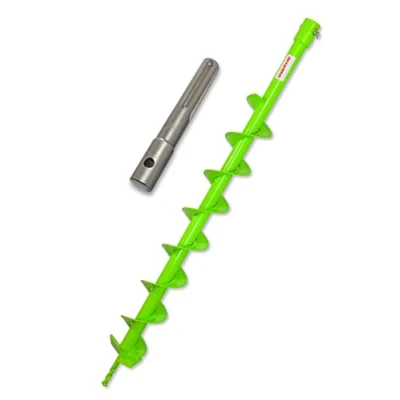 Abbildung von WERHE Erdbohrer mit SDS Max Aufnahme 80 mm robuste Bohrspitze Pfahlbohrer Bohrer 80mm