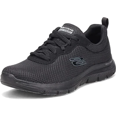 Abbildung von Skechers Wide Fit FLEX Appeal 4.0 Sneaker low, Damen, Größe: 37, Black Schuhe